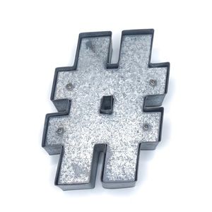 Aaron Brothers Light Up Hashtag Marquee #️⃣